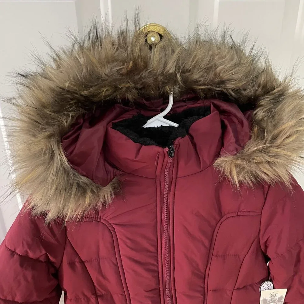 Maralyn & Me - Quilted Coat - Wine Red - NWT - Picture 2 of 11